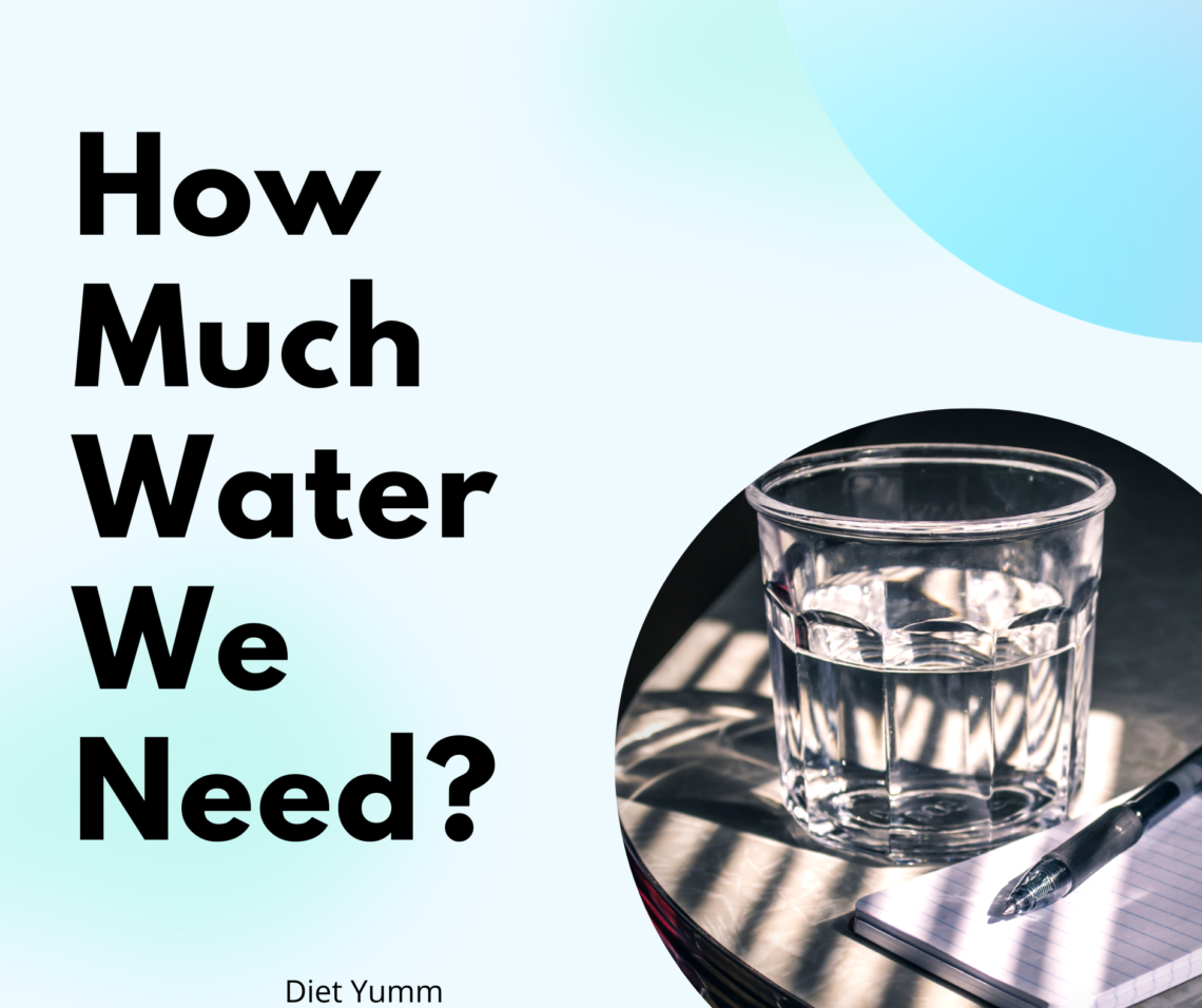 So How Much Water Do We Need 